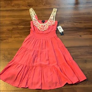 New As U Wish coral dress size small juniors